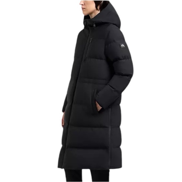 Moose Knuckles Lenin down parka black coat women - Picture 2 of 6